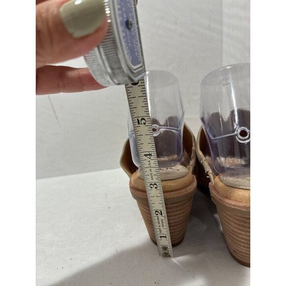 Sofft Sandals  Womens Perrie Block Heel Slip On Light Beige Suede Leather size - Picture 4 of 7